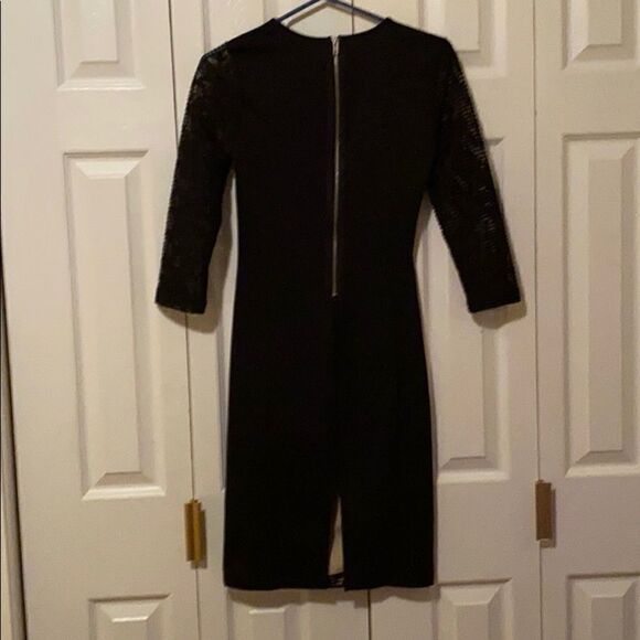 EUC black dress, Sz small, vegan leather, Leather” & Lace. - Picture 5 of 16